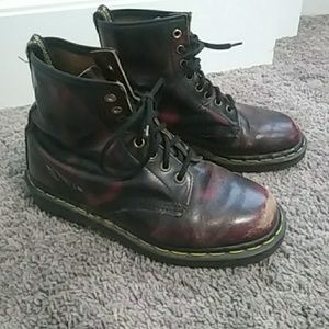 Vintage Original Maroon/Black Dr Martens